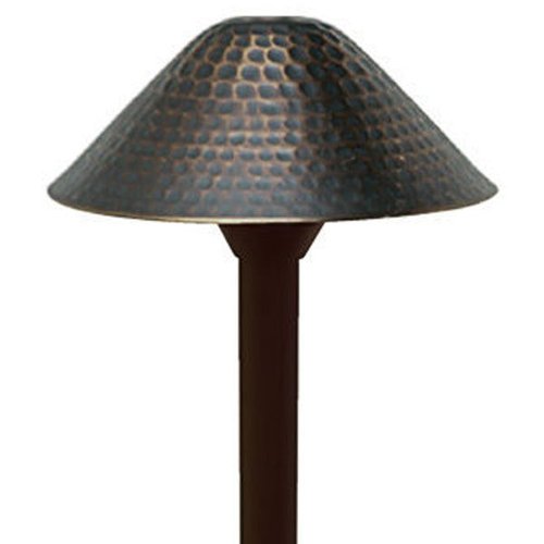 Premium Quality Lighting 50111 Hammered 23.5 Inch Brass LED Path Light