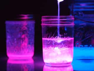 Glow-in-the-Dark Mason Jar Lanterns