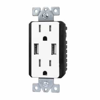 dual outlet with usb ports