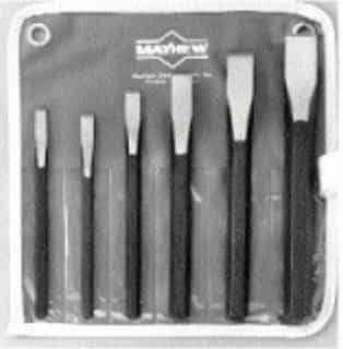 6 Piece Alloy Steel Cold Chisel Set with Pouch