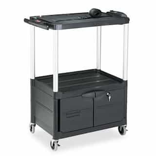 AV cart with 3 Shelves and Cabinet, 42-in Wide