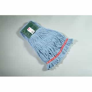Blue, Medium Cotton/Synthetic Shrinkless Web Foot Wet Mop Head