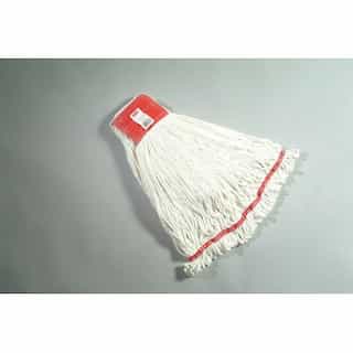 White, Large Cotton/Synthetic Shrinkless Web Foot Wet Mop Head