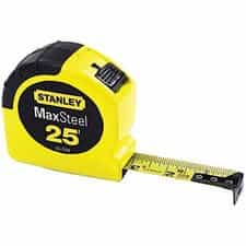 3/4"X16' Chrome Read Tape Measure With Hook