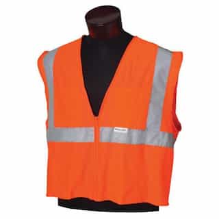 3XL/4XL Deluxe Orange Safety Vest