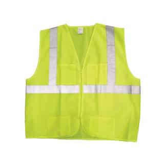 3XL/4XL Deluxe Lime Safety Vest