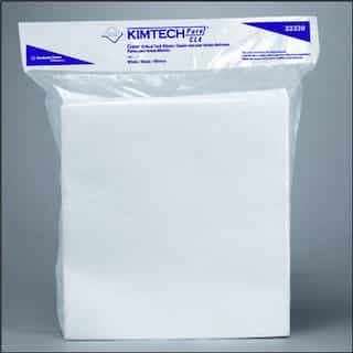 White, 100 Count Flat KIMTECH PURE W4 Dry Wipers-12 x 12