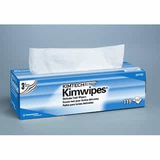 3-Ply, 119 Count KIMTECH SCIENCE KIMWIPES Delicate Task Wipers-11.8 x 11.8