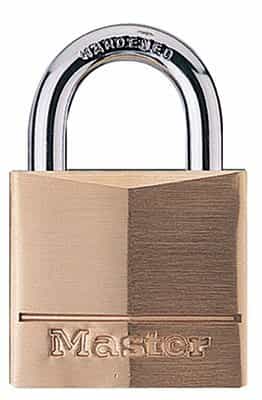 Master Lock Hardened Steel No. 140 Solid Brass Padlocks (Master Lock 140D)