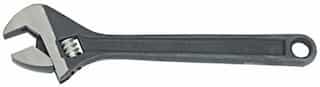 8" Black Oxide Steel Adjustable Wrench