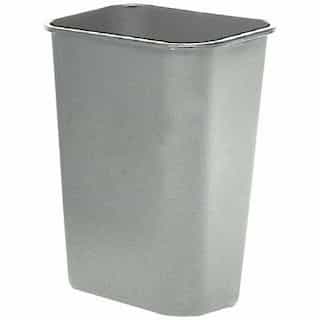 Gray 14 qt. Fiberglass Wastebaskets