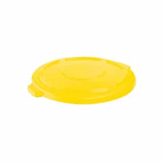 Rubbermaid Round Brute Container, Plastic, 20 gal, Yellow