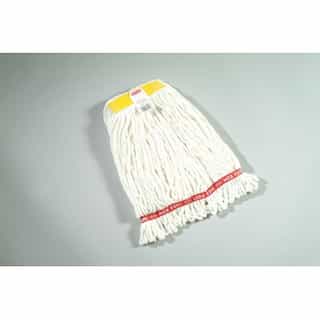 White, Small Cotton/Synthetic Shrinkless Web Foot Wet Mop Heads