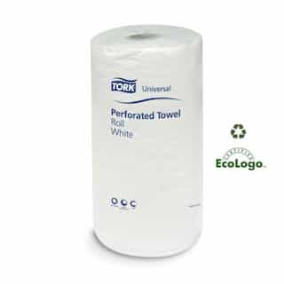 White, 210 Sheet 2-Ply Universal Perforated Towel Roll- 11 x 9