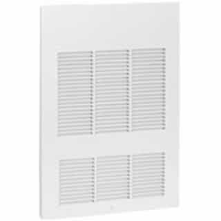 3000W White Wall Fan Electric Heater w/ Built-In Thermostat, 240V