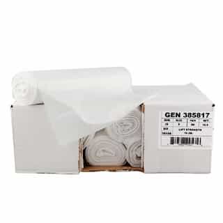 Clear High-Density 16 Micron 40 to 45 Gal Can Liner 250 ct
