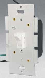 Single Pole 600W Toggle Dimmer, White