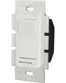 Single Pole 600W Paddle Dimmer, White