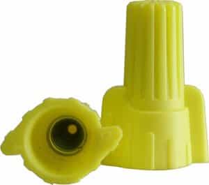 Yellow Winged Wire Connectors, Easy-Twist 18-10 AWG