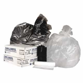 High-Density Commercial Can Liners Value Pack, 60 gal, 19 microns, 43 inch x 46 inch, Black, 150/Carton, Size: One Size