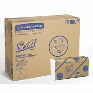 SCOTT SCOTTFOLD White 1-Ply M Paper Towels 8.1X12.4