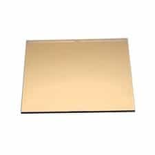 5 1/4" Shade No.10 Gold Coated Polycarbonate Filter Plate