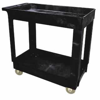Rubbermaid® Heavy Duty 2-Shelf Service & Utility Cart (#4520-88) - Beige —