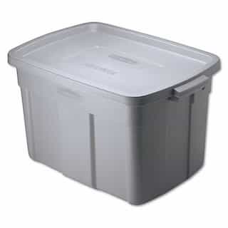 Rubbermaid Roughneck Storage Box, 14 Gal, Steel Gray - RHP2212CPSTE 