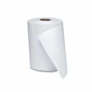 White 1-Ply Nonperforated Hardwound Roll Towels, 6.5 in. Diameter