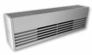 2400W Architectural Residential Baseboard, Low Density, 208 V, Aluminum, Silica White