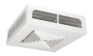 7500W Dragon Ceiling Fan Heater w 24V Control, 700 CFM, 25595 BTUH, 240V, Soft White
