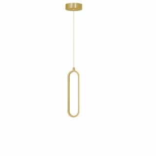 12-in 10W Sienna Pendant Light, 400 lm, 120V, CCT Select, Gold