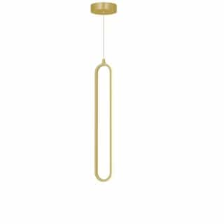 AFX 24-in 19W Sienna Pendant Light, 800 lm, 120V, CCT Select, Gold