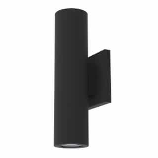 20W Volta Wall Sconce, Dual, 800 lm, 120V, Selectable CCT, Black