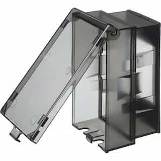 Arlington Industries Low Profile In-And-Out Covers, Horizontal, Clear