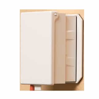 Arlington Industries Low Profile In-And-Out Covers, Oversized, Vertical, White