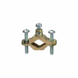 Arlington Industries 1/2-in to 1-in Bare Wire Ground Clamp w/ Brass Color Plating