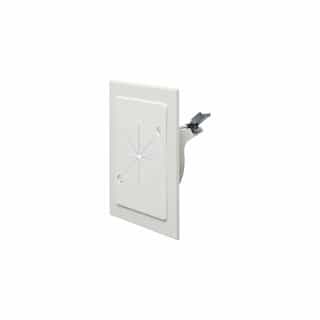 Cable Entry Bracket w/ Slotted Cover, White