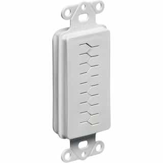 Cable Entry Device w/ Slotted Cover, White