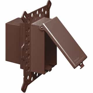Low Profile InBox for New Stucco & Rigid Siding, Vertical, BRN/BRN