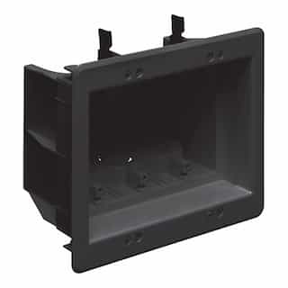 3-Gang Recessed Indoor InBox for New & Retrofit Construction, Black