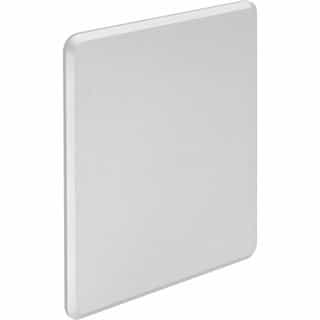 2-Gang Blank Cover for InBox, Non-Metallic, White