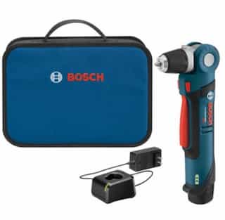 38-in Right Angle Drill & Driver Kit w Battery, 12V