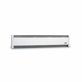 71" 1250W SoftHeat Hydronic Baseboard Heater, 240/208V, Dual Junction, White