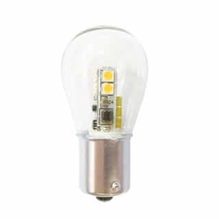 CyberTech 1W LED S8 Landscape Light Bulb, BA15S, 100 lm, 12V, 3000K  (CyberTech LB1S8-1156/WW)