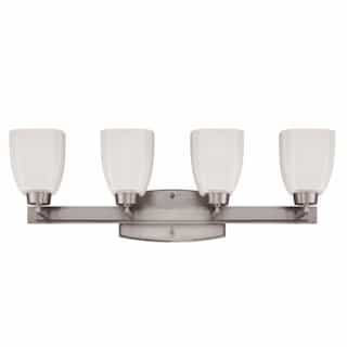 Craftmade Bridwell Vanity Light Fixture w/o Bulbs, 4 Lights, E26, Polish Nickel