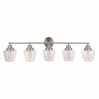 Craftmade Essex Vanity Light Fixture w/o Bulbs, 5 Lights, E26, Polished Nickel