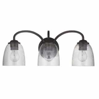 Serene Vanity Light Fixture w/o Bulbs, 3 Lights, E26, Espresso