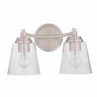 Craftmade Tyler Vanity Light Fixture w/o Bulbs, 2 Lights, E26, Polished Nickel