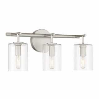Craftmade Hailie Vanity Light Fixture w/o Bulbs, 3 Lights, E12, Satin Nickel